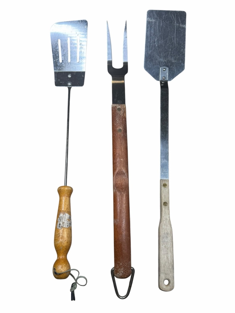 Set of 3 Wooden BBQ Grilling Utensils